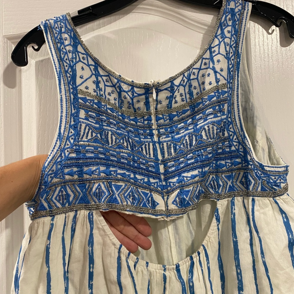 Beaded dressy sleeveless top